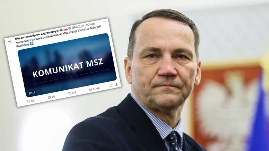 Resort Radosława Sikorskiego zareagował na wydarzenia na Lubelszczyźnie. Wzywa przedstawicieli Rosji do składania wyjaśnień