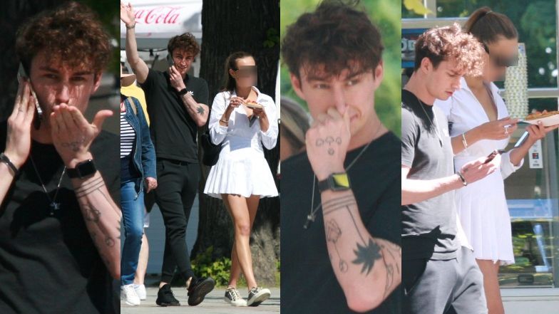 Marcin Dubiel z dziewczyną (?) w Sopocie