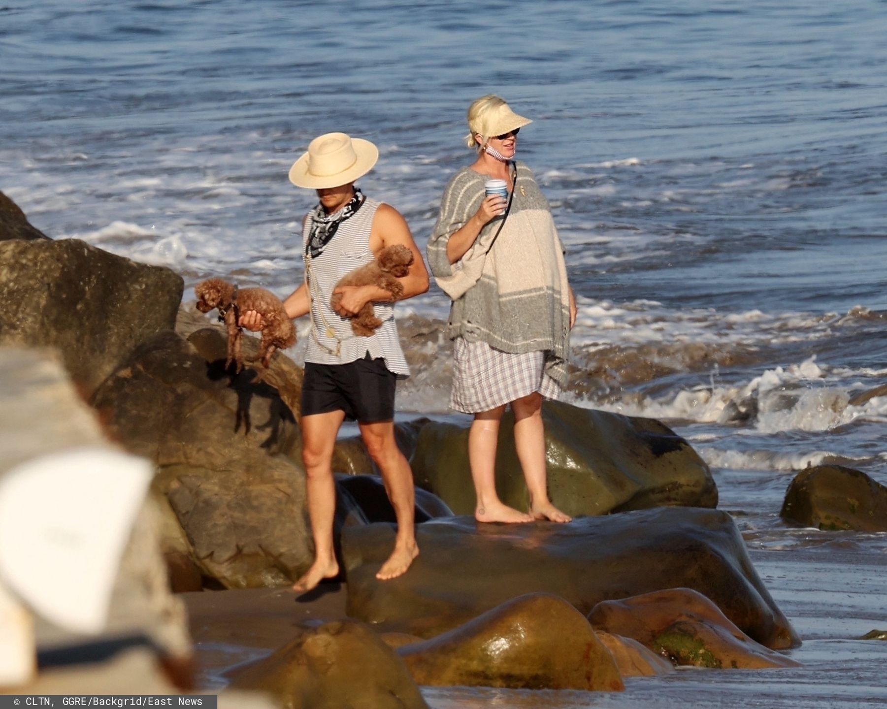 Katy Perry i Orlando Bloom na plaży