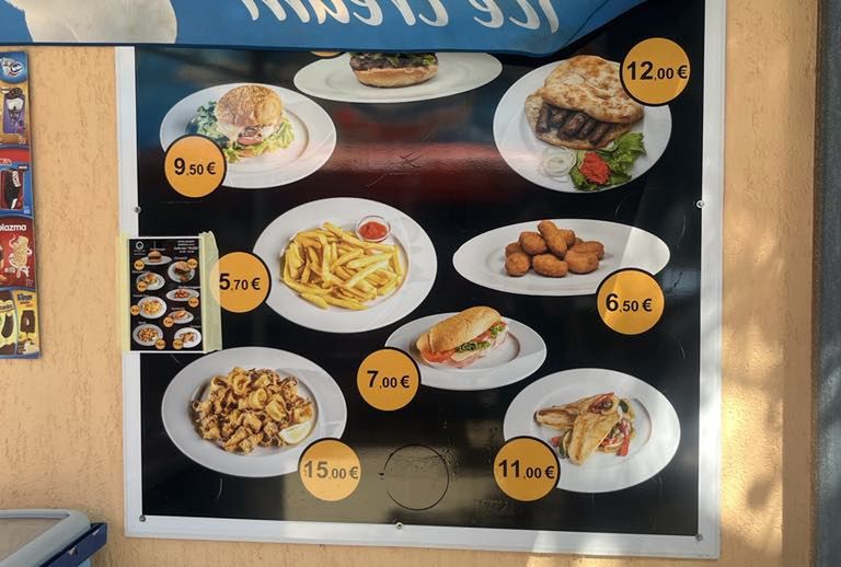 Ceny w plażowych barach