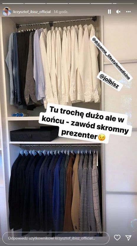 Garderoba Krzysztofa Ibisza