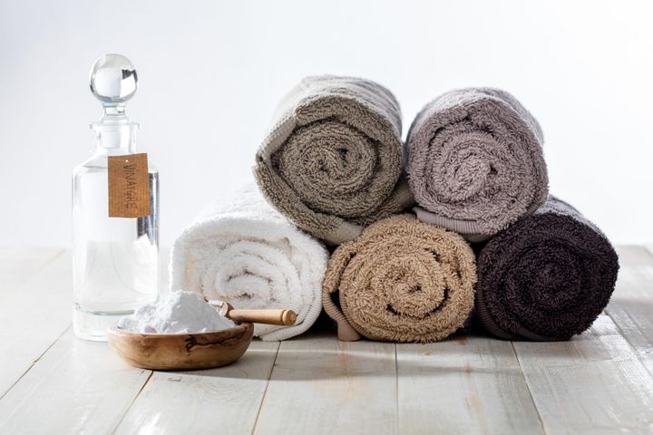 Na szorstkie ręczniki najlepsze będą: soda oczyszczona i ocet