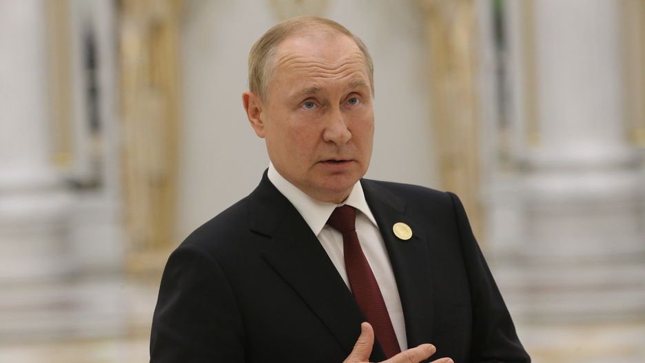 Russian President Putin To Attend VI Caspian Summit In Ashgabat
ASHGABAT, TURKMENISTAN - JUNE,29 (RUSSIA OUT) Russian President Vladimir Putin speeches during his press conference at the Ashgabat International Airport, late June,29,2022, in Ashgabat, Turkmenistan. Russian President Putin has arrived to Turkmenistan to attend the VI Caspian Summit. (Photo by Contributor/Getty Images)
Contributor