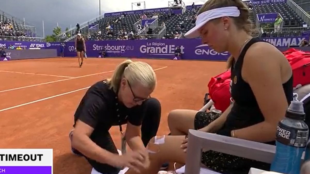 Zdjęcie okładkowe artykułu: Materiały prasowe / WTA TV / Na zdjęciu: Magdalena Fręch korzystała z przerwy medycznej