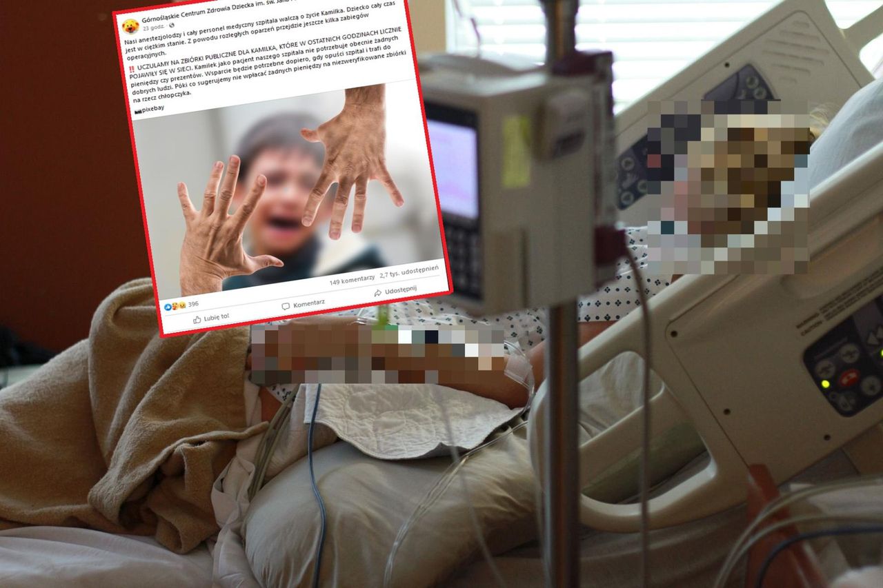 Skatowany 8-latek z Częstochowy walczy o życie. Szpital wydał komunikat