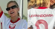 Anna Lewandowska z córkami wspiera Roberta Lewandowskiego na meczu Polska-Francja. Pokazała Klarę i Laurę. Uroczo? (FOTO)