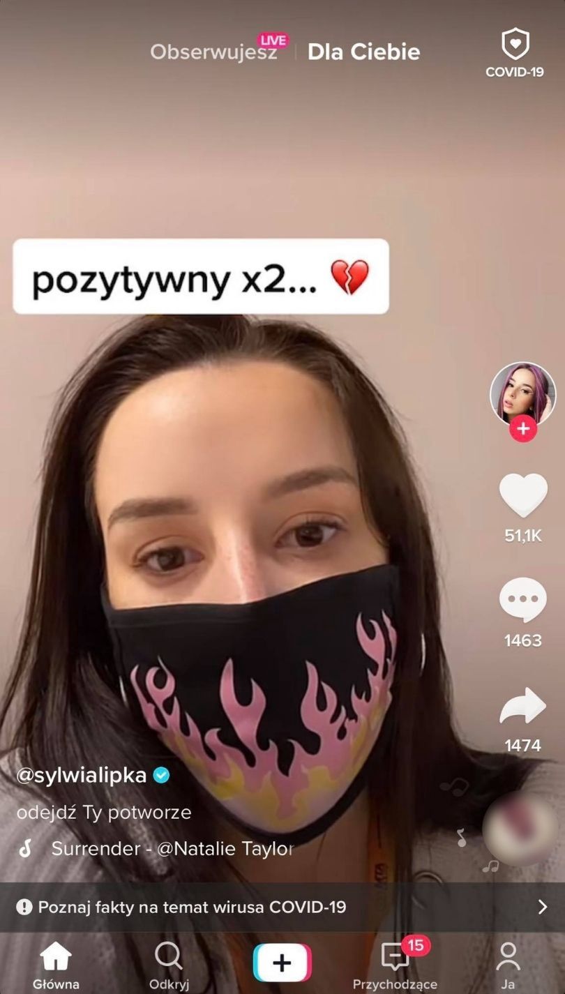 Sylwia Lipka ma koronawirusa!