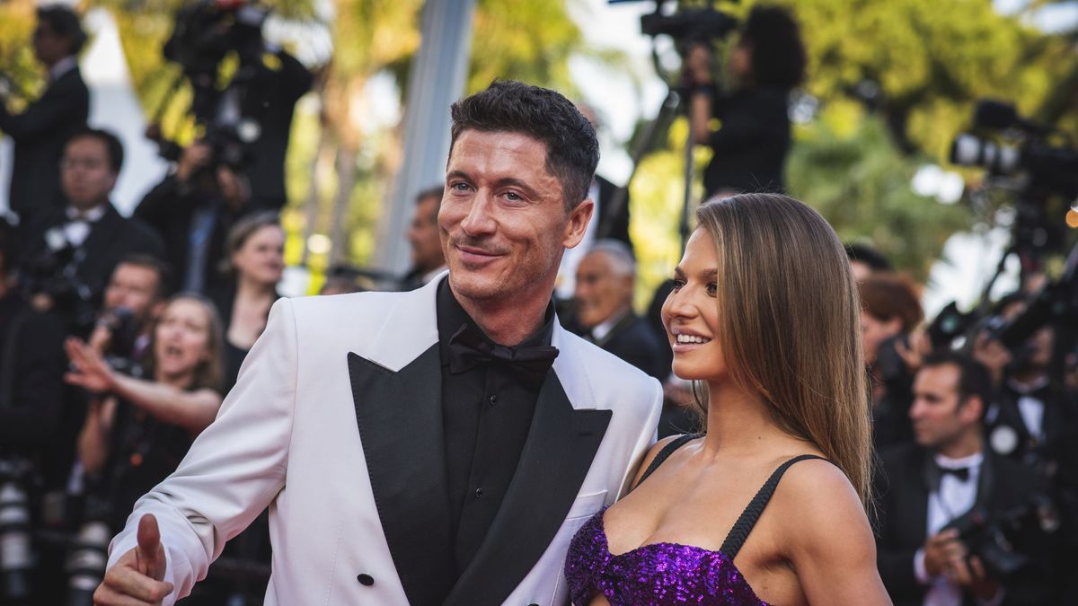 Robert y Anna Lewandowski en Cannes