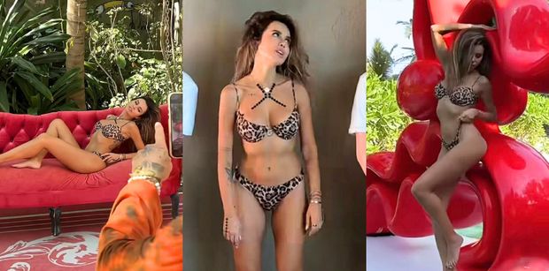 Natalia Siwiec WYGINA SIĘ w panterkowym bikini przed aparatem męża. "Mariusz kocha robić mi zdjęcia, a ja nie mam cierpliwości" (FOTO)