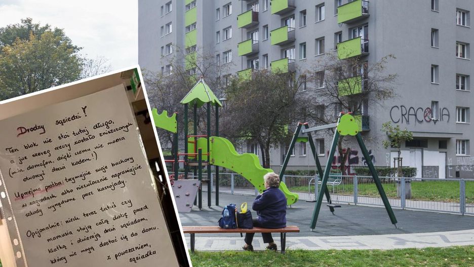 Dzieci zniszczyły domofon. Sąsiadka napisała list do rodziców