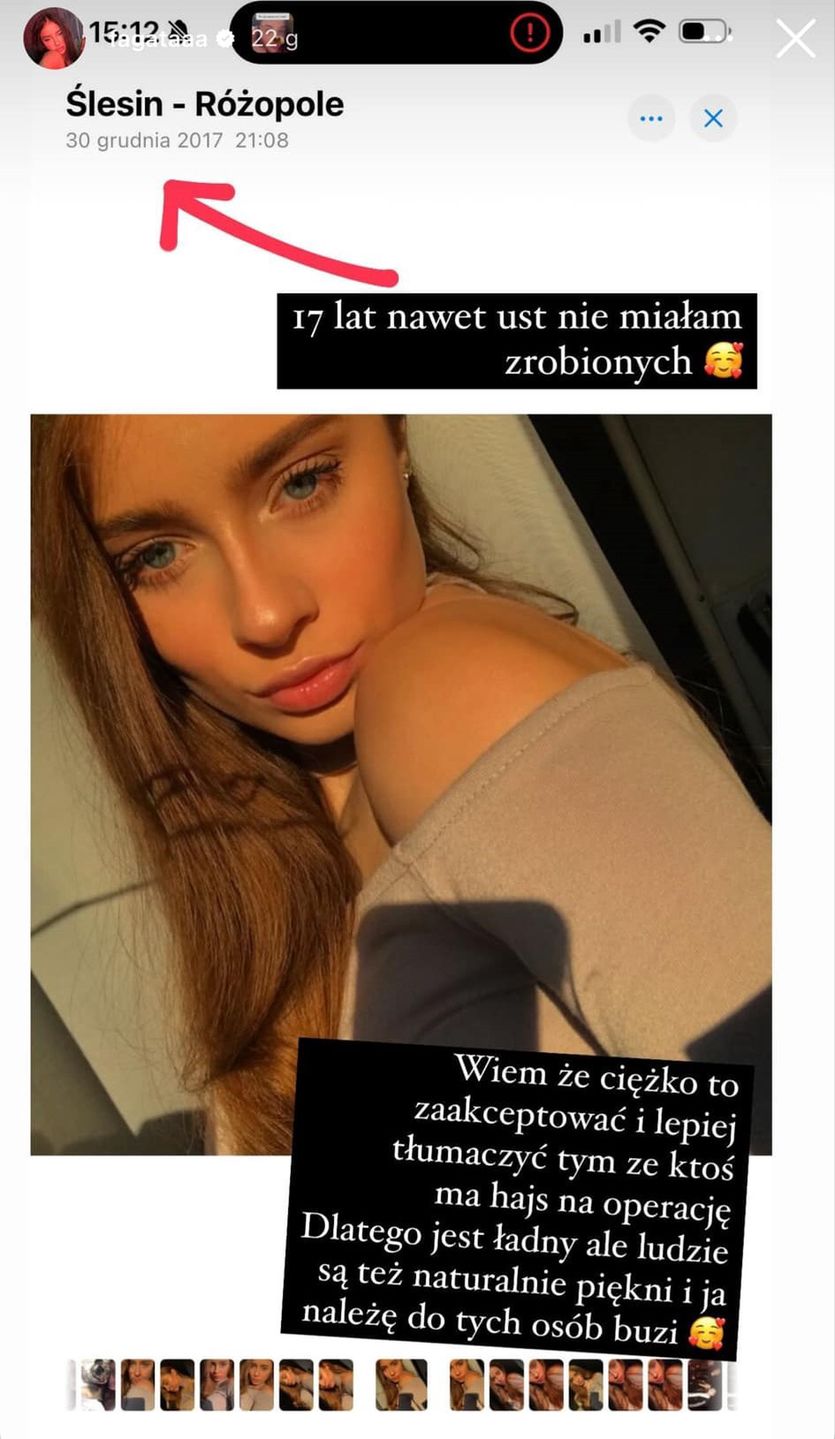 Fagata pokazała, jak wyglądała osiem lat temu