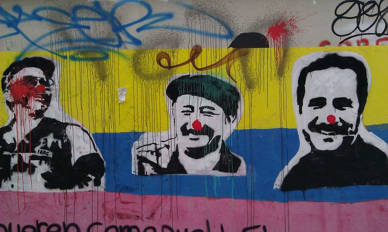 Raul Reyes, Manuel Marulanda, Ivan Rios - liderzy FARC