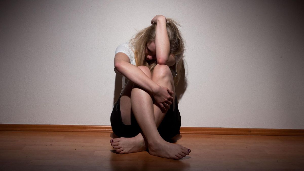 Przygnębiona kobieta