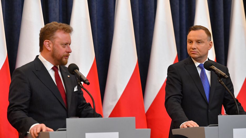 Łukasz Szumowski i Andrzej Duda