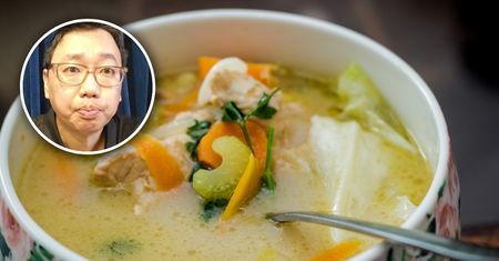 Spróbował zupy jarzynowej, bo liczył, że będzie dobra jak sałatka. Tego nagrania nie da się obejrzeć tylko raz
