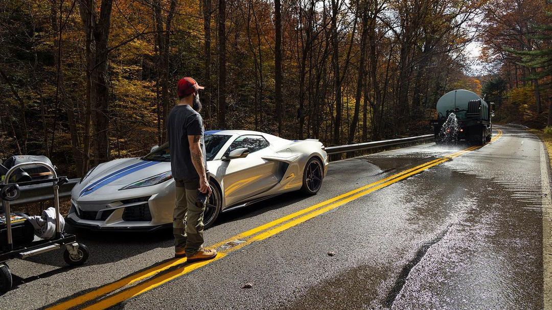 Do jednej z sesji była potrzebna ciężarówka z wodą