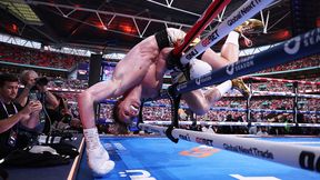 Niecodzienne sceny przed walką Usyka. Jego rodak dwa razy wisiał na linach