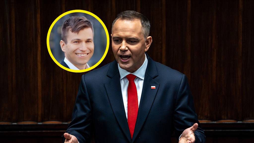 Getty Images / Damian Lemanski/Bloomberg / Na zdjęciu: Karol Nawrocki, w kółeczku Marek Szkolnikowski (fot. X)