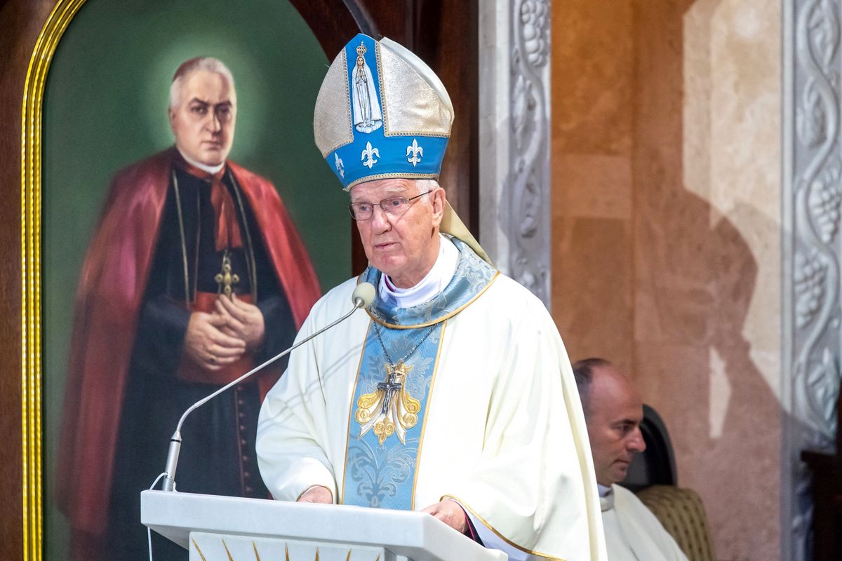Biskup Ignacy Dec przemawiał w Toruniu