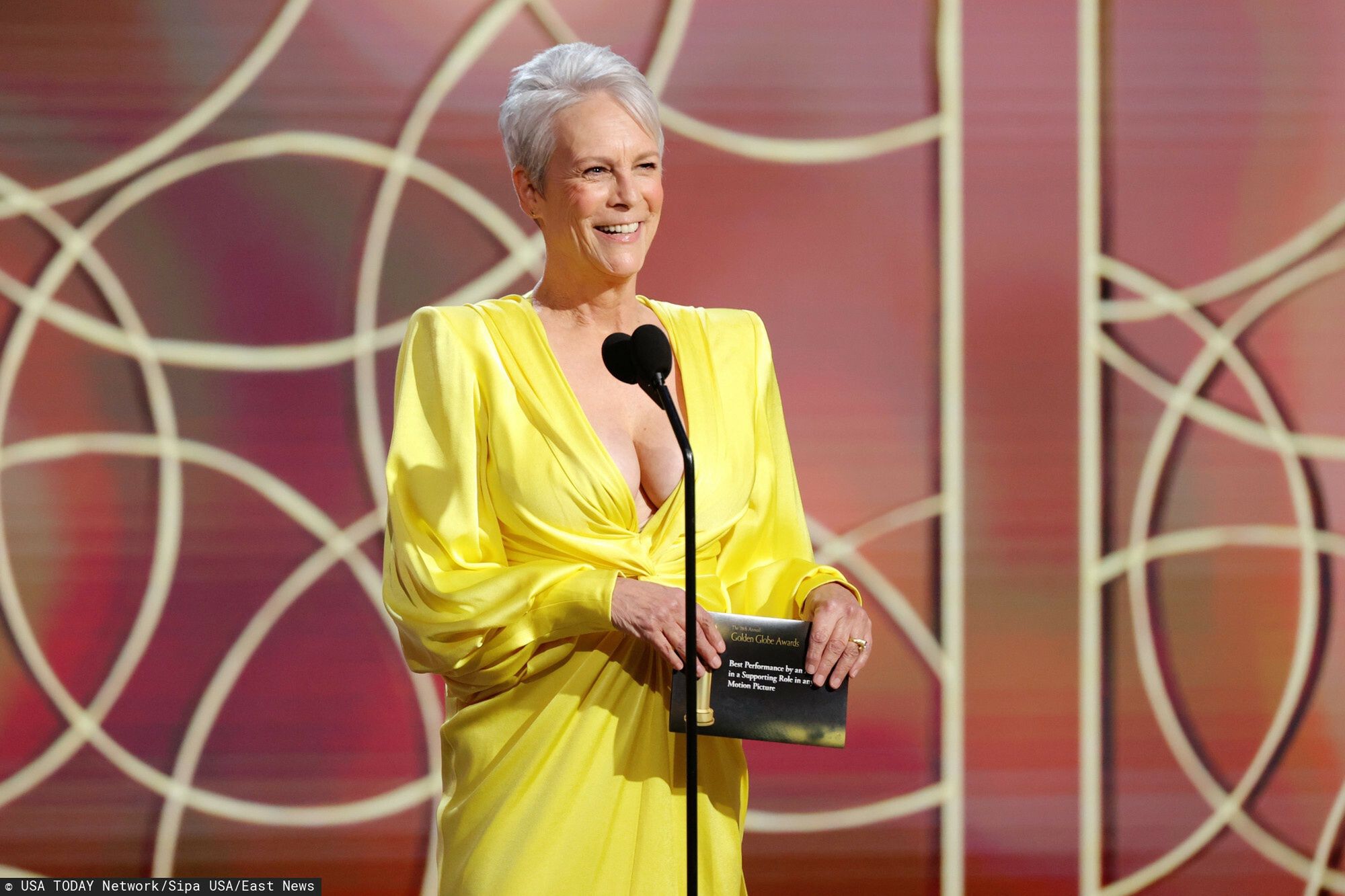 Jamie Lee Curtis na gali wręczenia Złotych Globów 
