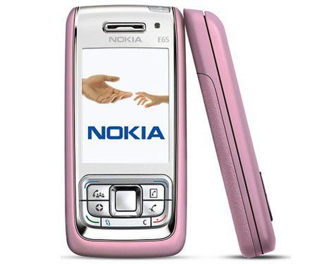 Nokia E61i i E65 w pudrowym różu 1