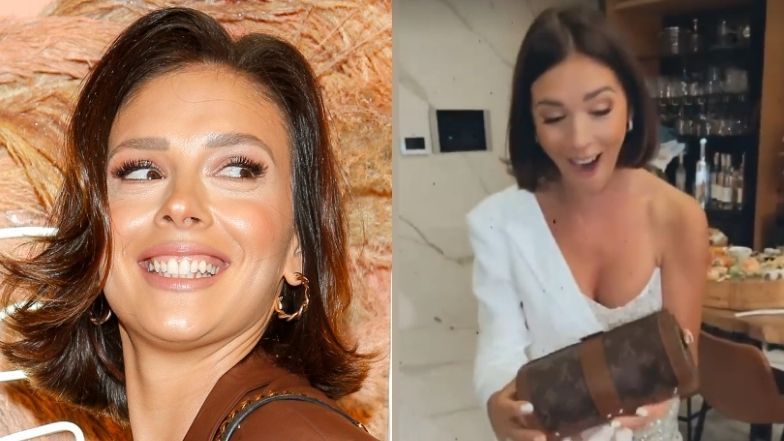 Klaudia Halejcio dostała na rodziny torebkę za ponad 10 tysięcy