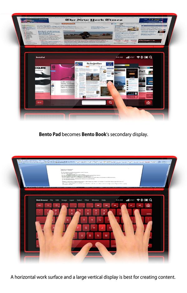 Bento Laptop Tablet Hybrid (źródło: Yanko Design)