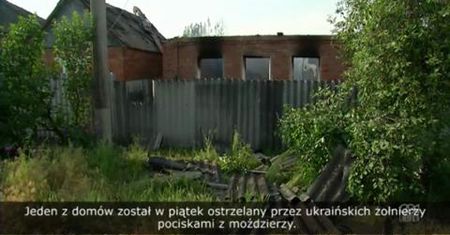 Pokłosie starć w Słowiańsku; domy zniszczone przez ostrzał