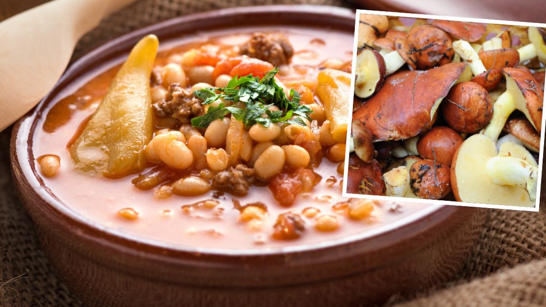 Fasolka po bretońsku z leśnymi grzybami