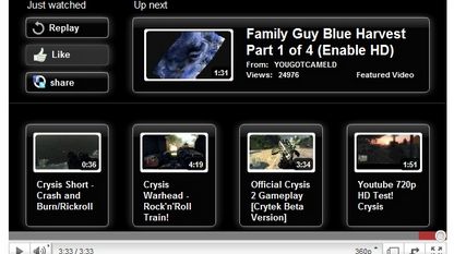 Youtube dostało nowy ekran końcowy filmów 1