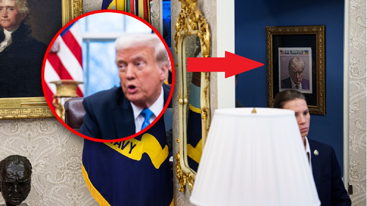 Donald Trump ma oryginalne zdjęcie w Gabinecie Owalnym