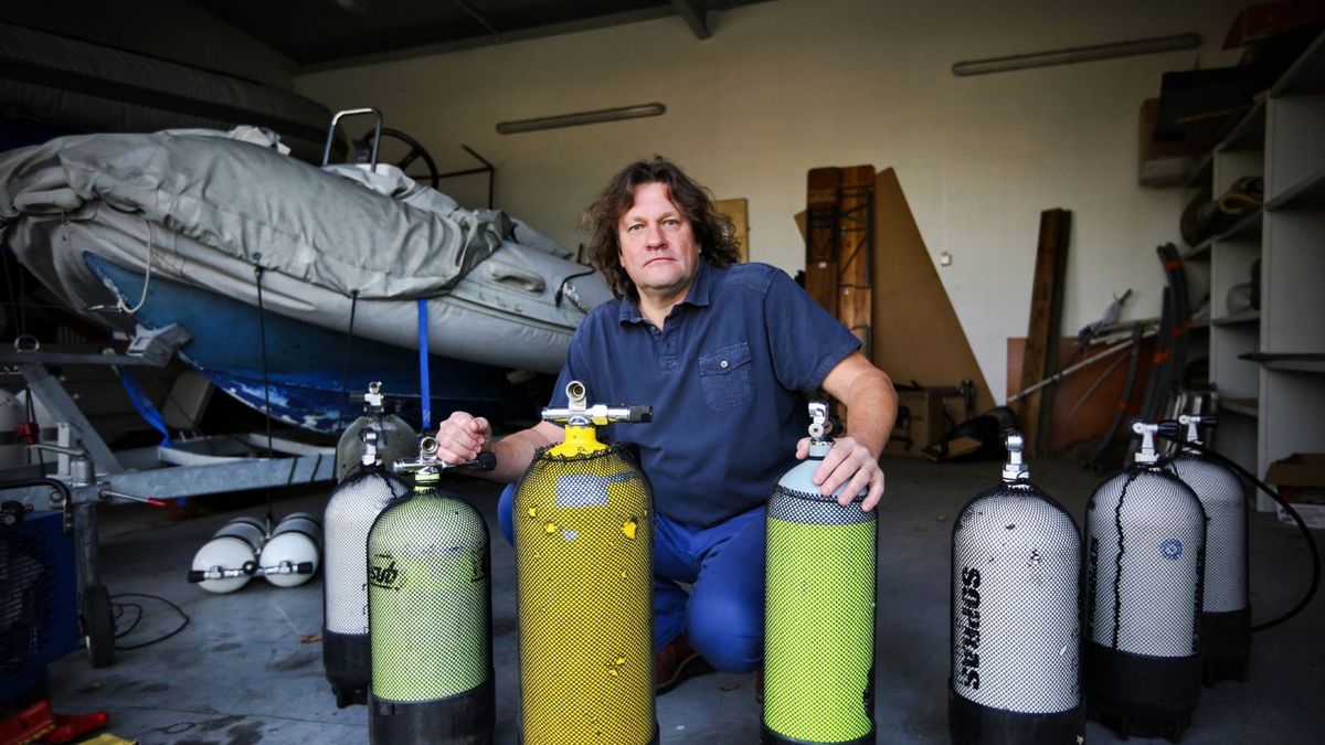 Dr hab. Andrzej Pydyn, prof. UMK z Centrum Archeologii Podwodnej UMK