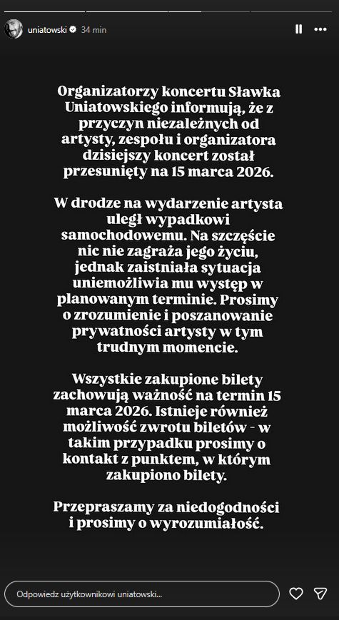 Sławek Uniatowski uczestniczył w zdarzeniu drogowym