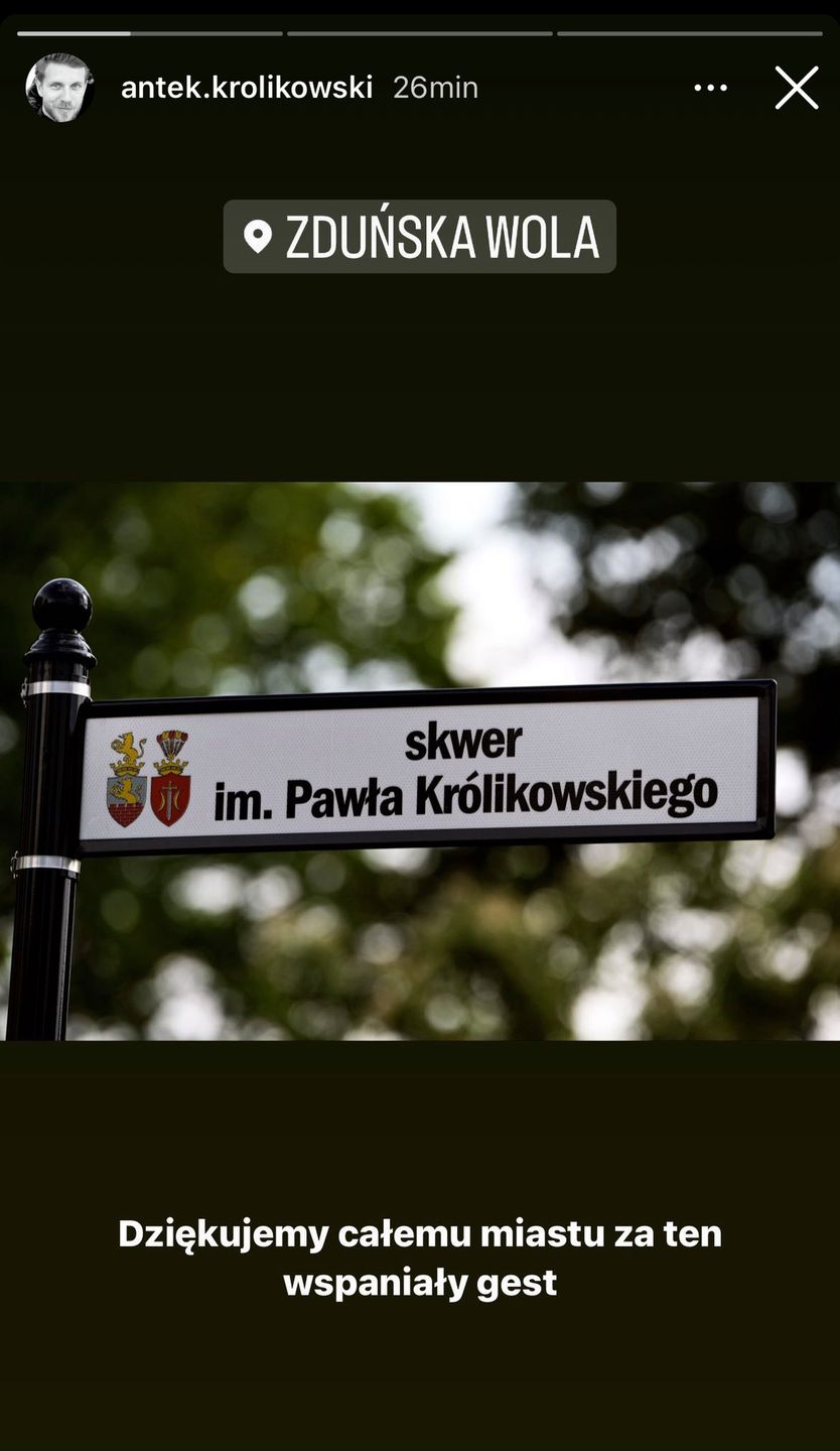 Paweł Królikowski upamiętniony