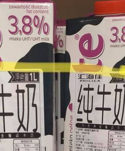 Mleko Łaciate z chińską etykietą trafiło do polskiego Tesco. Nietypowa pomyłka
