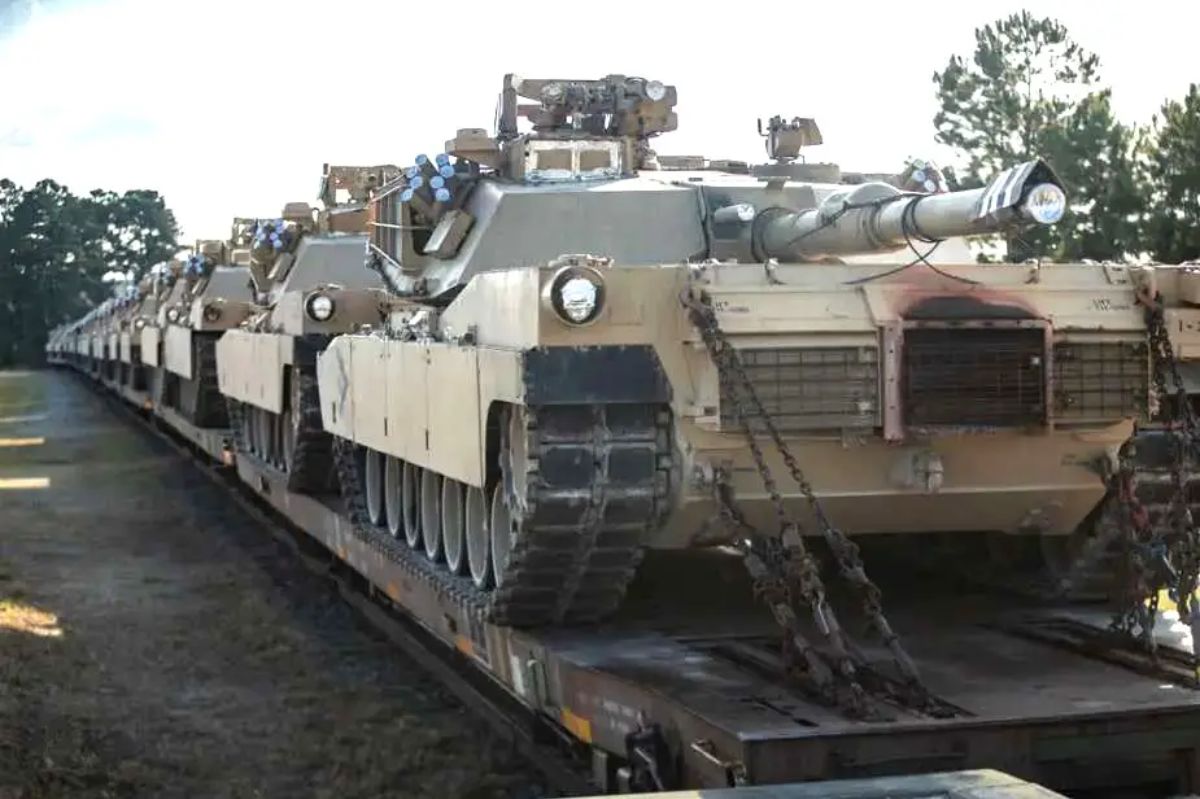 Amerykańskie czołgi M1A1 Abrams walczą w Ukrainie