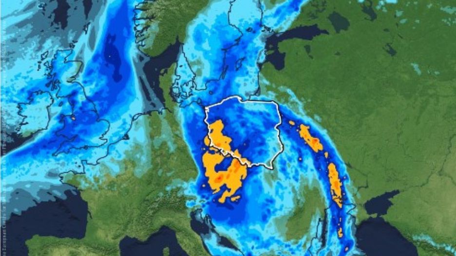 Opady w Polsce we wtorek, 10 września