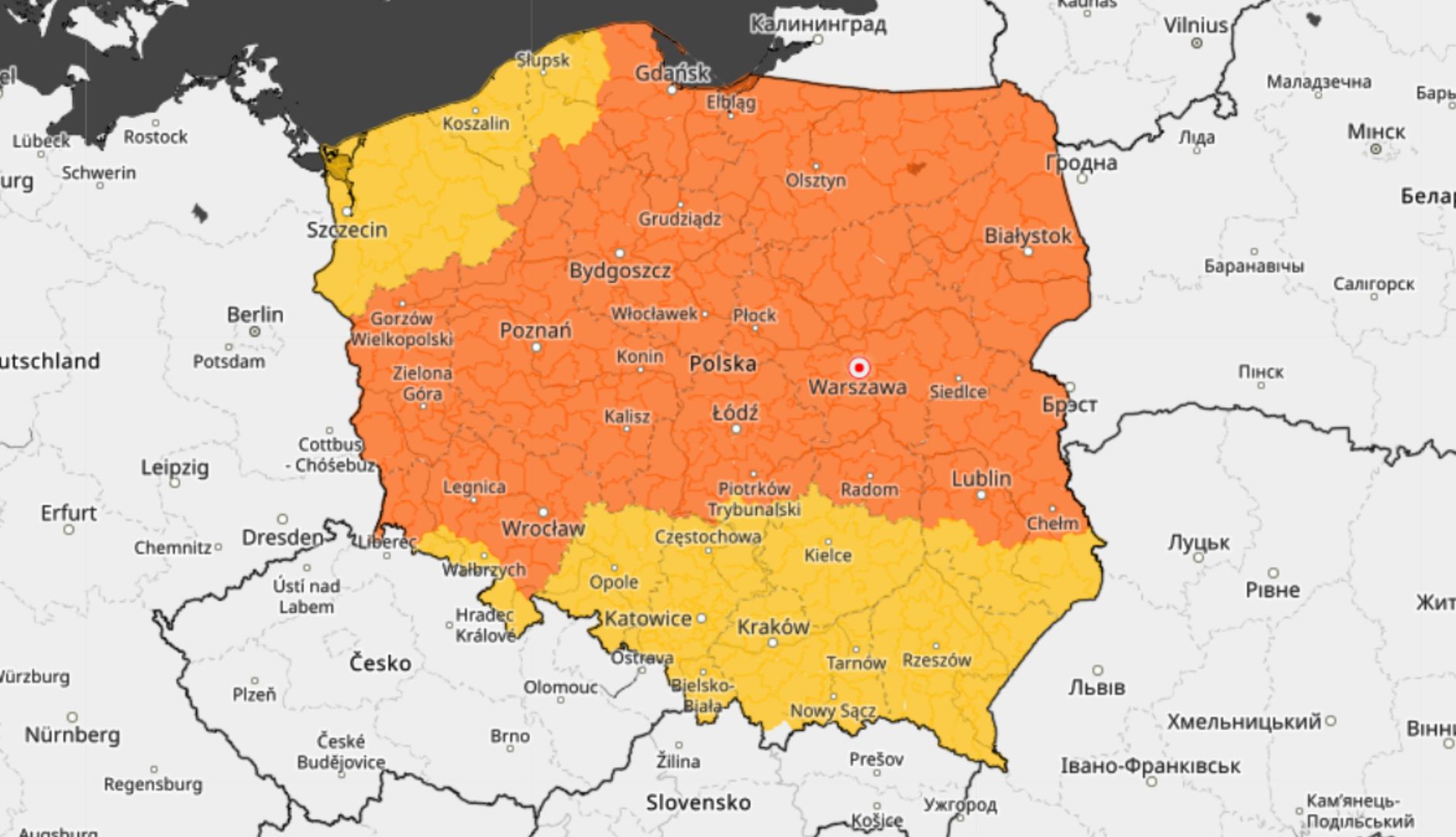 Niepokojący widok. Ostrzeżenia w całej Polsce!