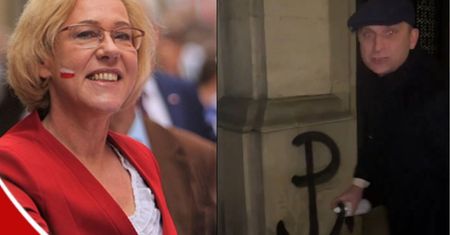 Nowak odpłynęła? Pisze o wytarganiu z tynkiem symbolu Polski Walczącej