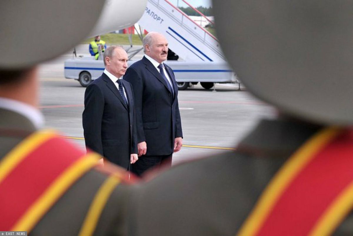 Rosyjski dyktator Władimir Putin i Aleksandr Łukaszenka
