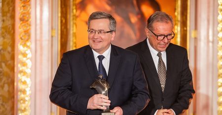 Prezydent Bronisław Komorowski z Wiktorem 2012