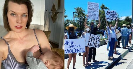 Milla Jovovich zabrała 12-letnią córkę na manifestację: "Wzywam wszystkich rodziców, aby zrobili to samo!" (FOTO)