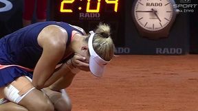 Niesamowita końcówka meczu Kerber - Wozniacki