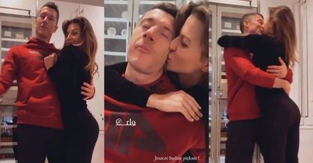 "Spontaniczni" Anna i Robert Lewandowscy tańczą w rytm ulubionej piosenki. "IMPREZKA"