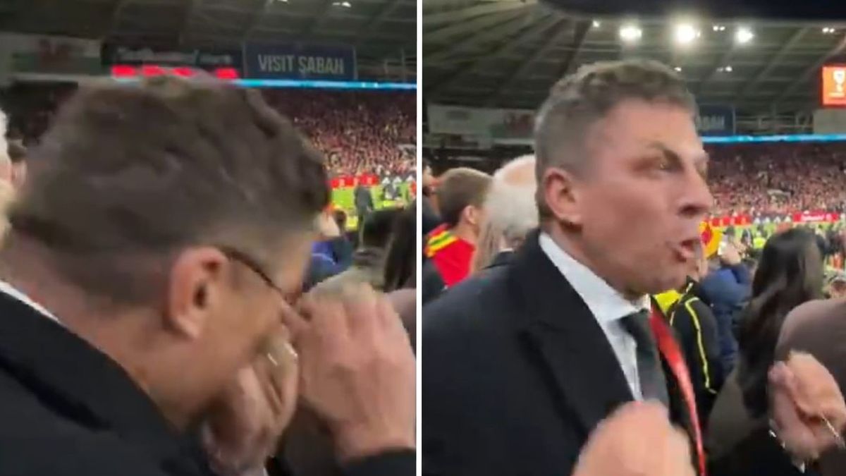 Twitter / Kanal Sportowy / Radość Mateusza Borka po awansie na Euro 2024