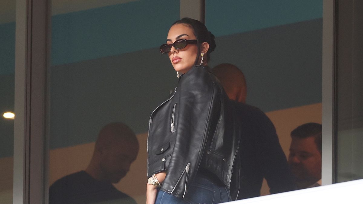 DORTMUND, GERMANY - JUNE 22: Georgina Rodriguez, Argentine social media influencer, model and partner of Cristiano Ronaldo of Portugal, is seen in attendance prior to the UEFA EURO 2024 group stage match between Turkiye and Portugal at Football Stadium Dortmund on June 22, 2024 in Dortmund, Germany. (Photo by Lars Baron/Getty Images)