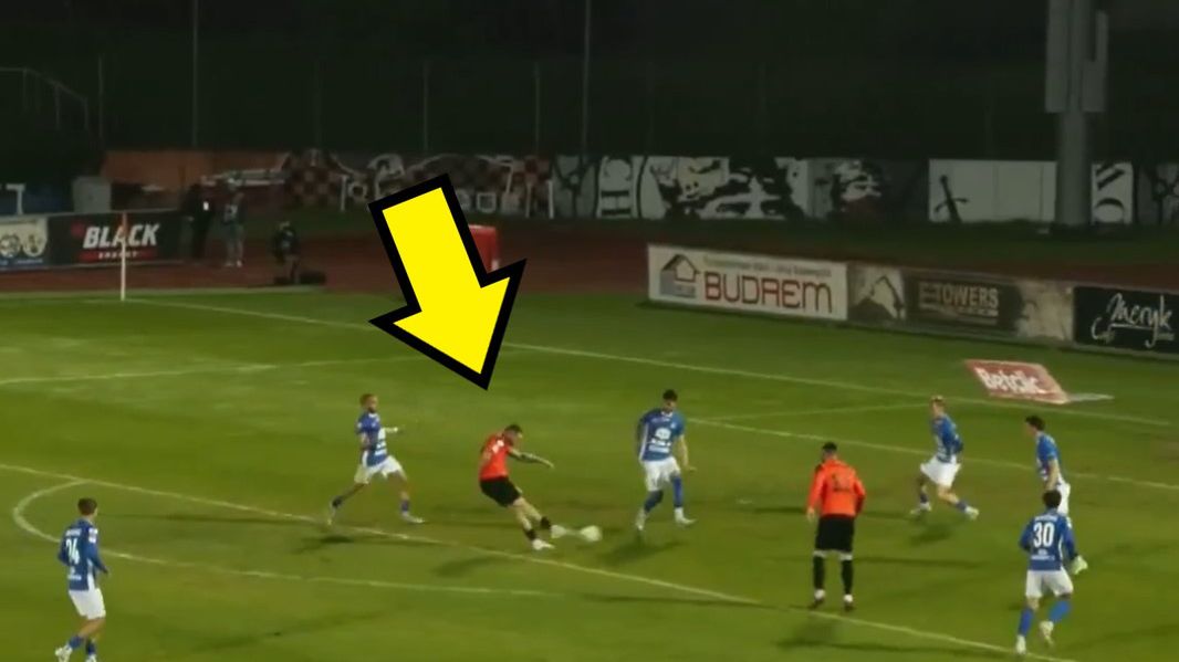 Twitter / TVP Sport / Gol Lewandowskiego na wagę utrzymania Chrobrego
