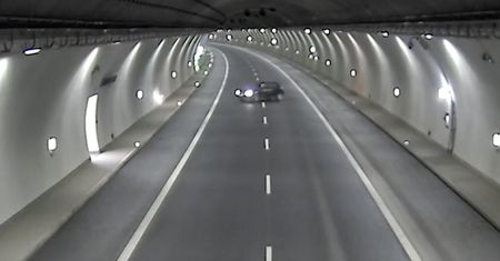 170 kamer w tunelu na S7. To nagrały w nocy