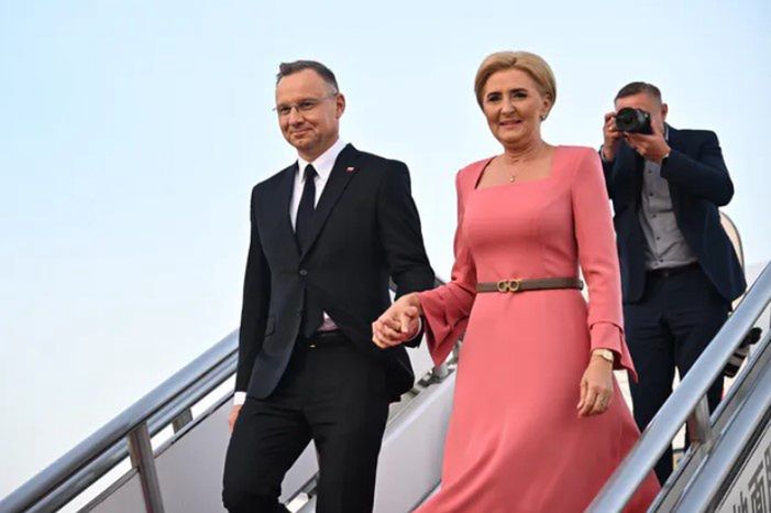 Prezydent Andrzej Duda z żoną Agatą