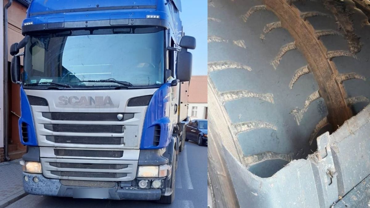Policjanci zatrzymali do kontroli ciężarówkę. Jej stan mocno ich zaskoczył
